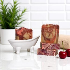 Cherry Nibs Goat Milk Soap